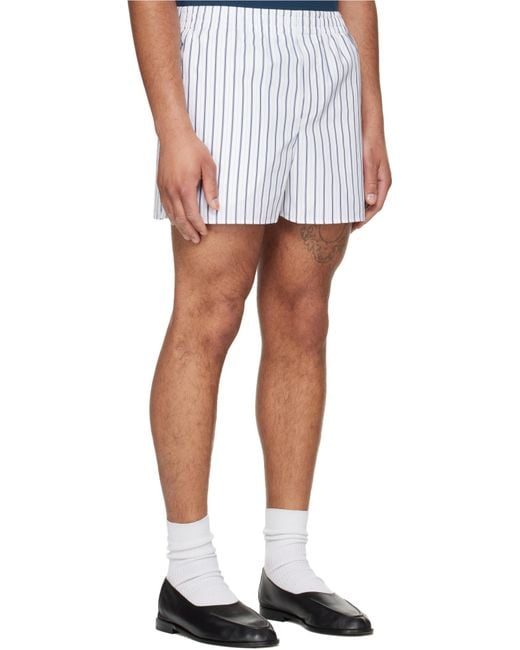 AMI White Elasticated Shorts for men