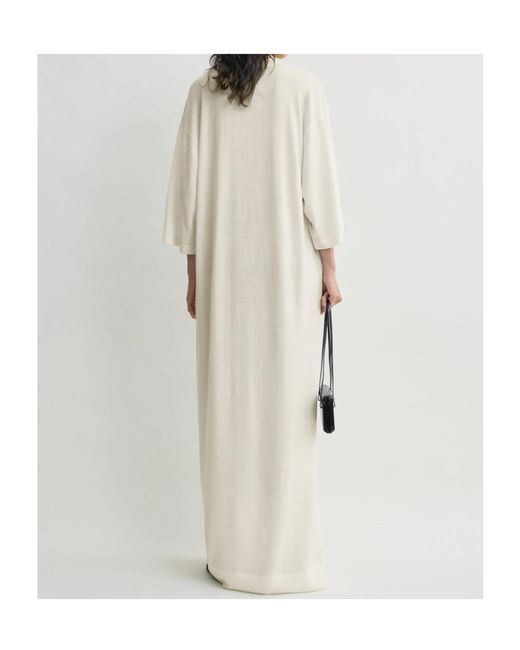Totême  White Totême Crewneck T-Shirt Dress