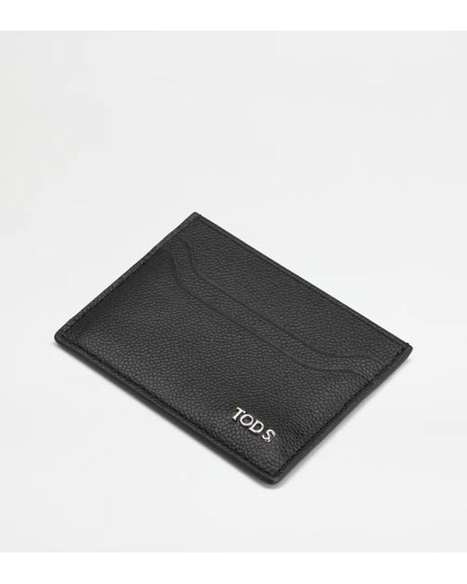 Tod's Black Card Holder for men