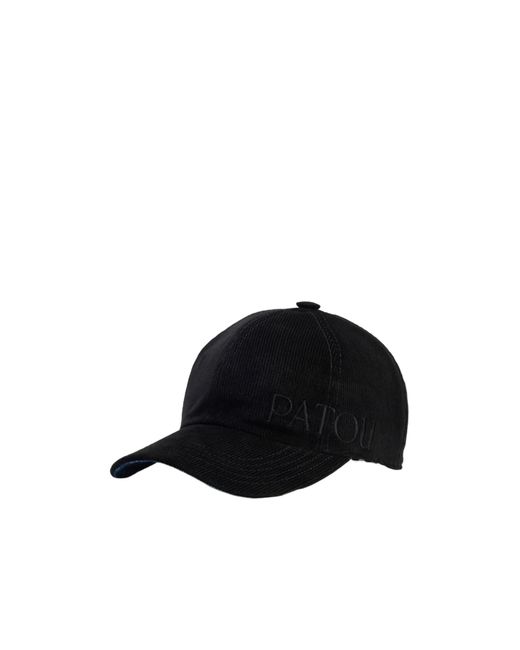 Patou Black Logo-Embroidered Baseball Cap