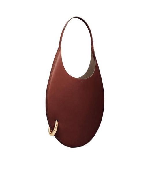 Tory Burch Red Pierced Shoulder Bag