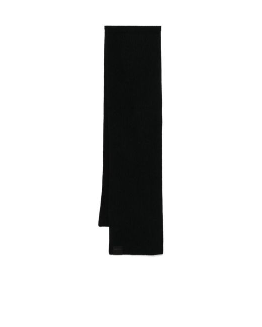 Tom Ford Black Ribbed Scarf for men