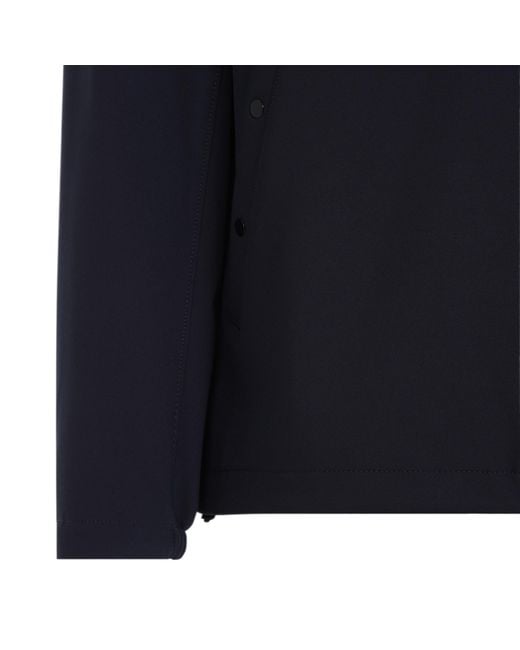 Stone Island Blue High-Neck Zipped Jacket for men