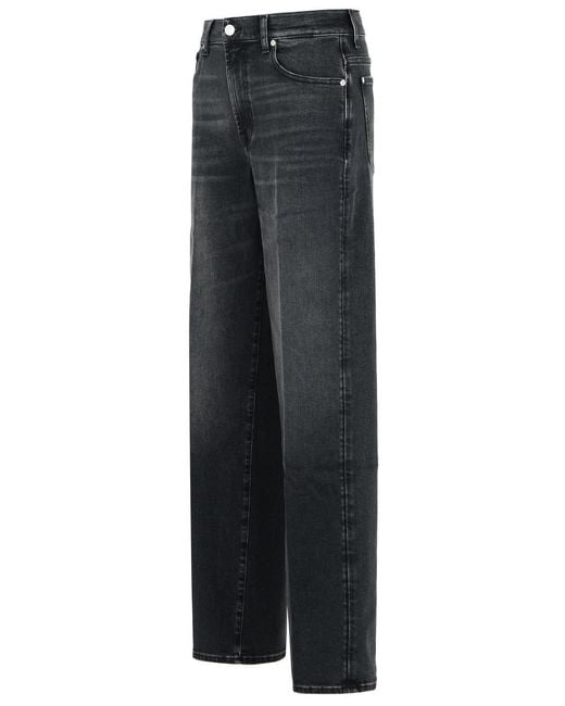 7 For All Mankind Gray Stovepipe Straight Jeans