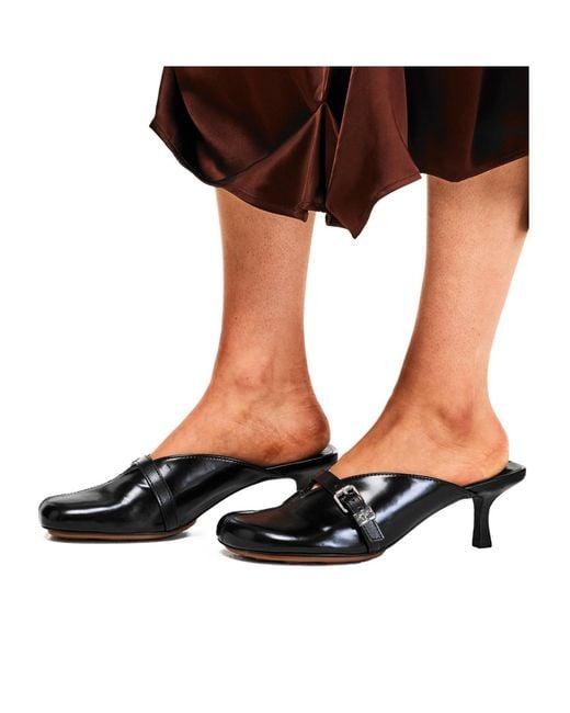 Ganni Black Heeled Mules