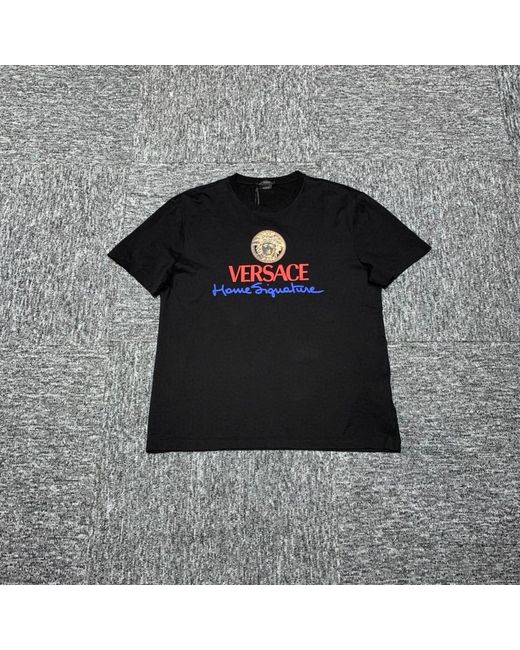Versace Black Medusa Logo T-Shirt for men