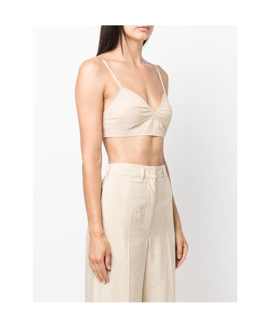 Low Classic Natural Thin Shoulder Strap Bra