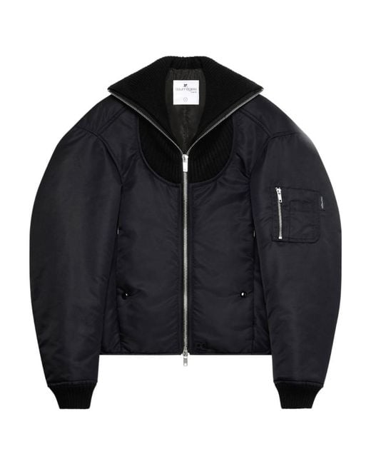 Courreges Black Long-Sleeved Casual Jacket