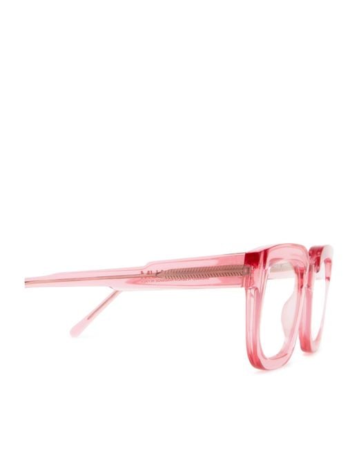 Kuboraum Pink K4 Square-Frame Glasses for men