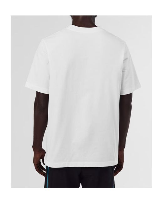Casablanca White Logo Crew Neck T-Shirt for men
