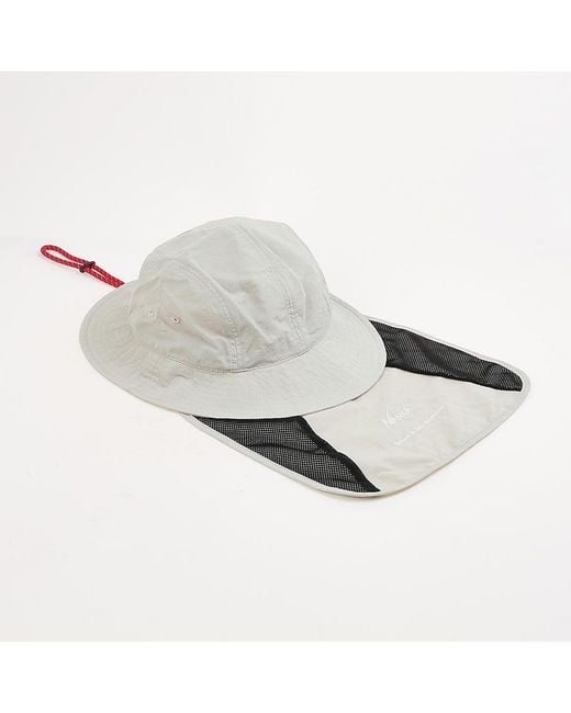 NANGA White Turbulent Sun Hat for men