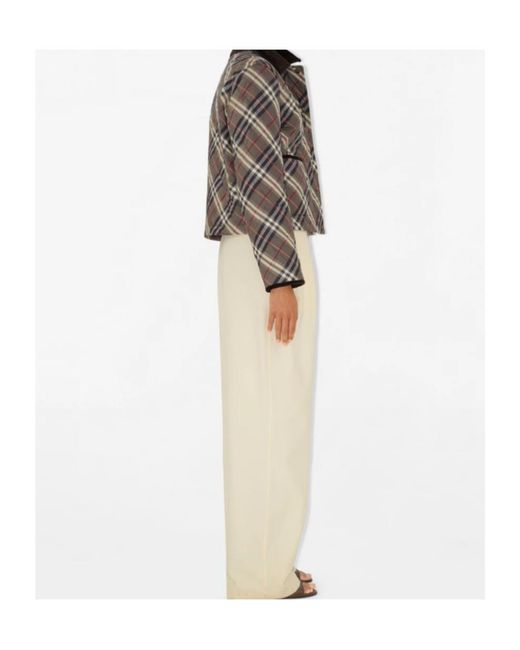 Burberry Brown Cotton Quilted Jacket