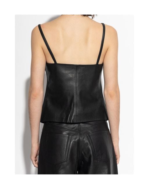 Samsøe & Samsøe Black Salco Buttoned-Up Top