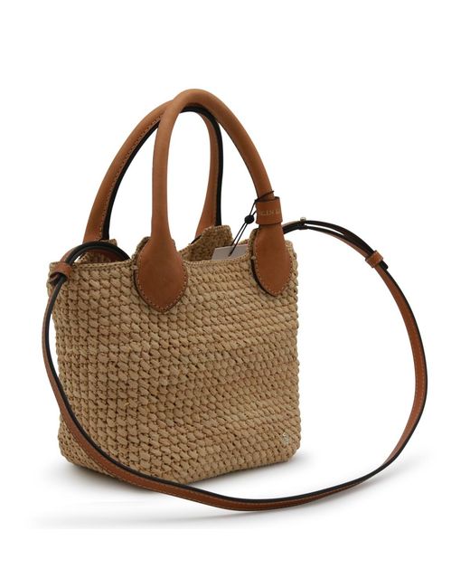 Helen Kaminski Brown Woven Crossbody Bag