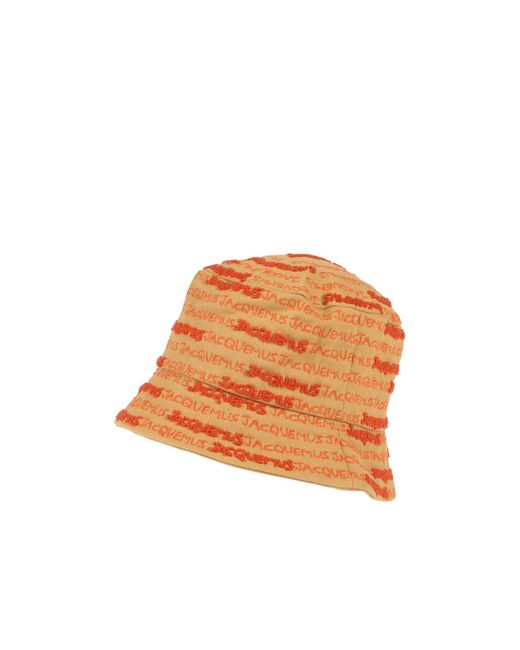Jacquemus Orange Logo-Print Hat