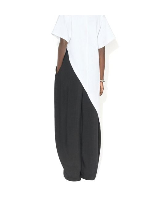 Alaïa Blue High-Waist Tailored Pants