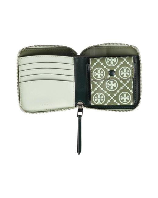 Tory Burch White Brand Logo Wallet