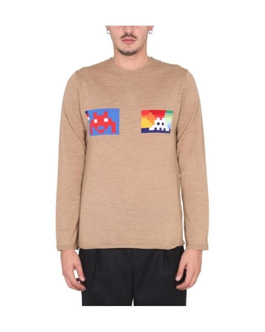 Comme des Garçons White Logo Sweater for men