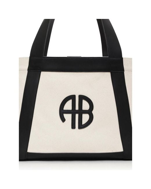 Anine Bing Black Cara Top Handle Bag