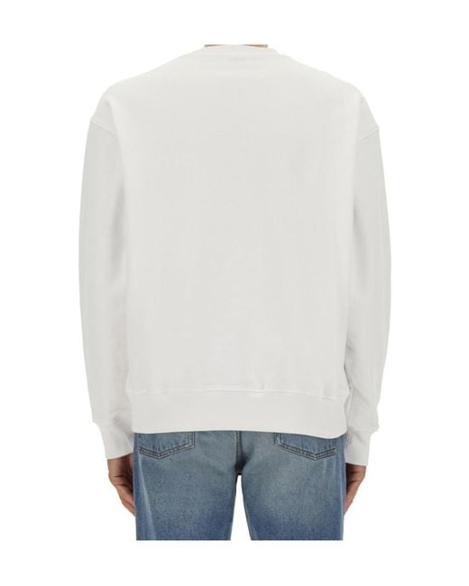 Moschino Gray Long Sleeve Sweatshirt for men