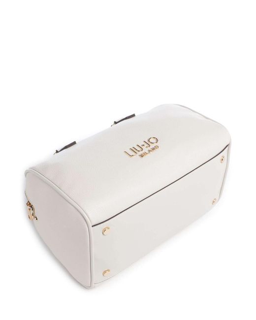 Liu Jo White Logo Plaque Small Satchel Tote Bag