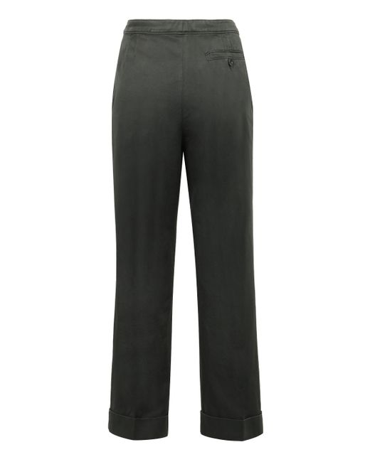 Aspesi Gray Cotton Linen Slacks