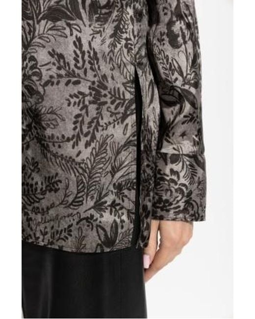 Golden Goose Deluxe Brand Gray Printed Buttoned Shirt