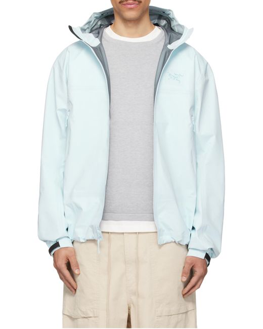 Arc'teryx Blue Logo-Embroidered Hooded Jacket for men