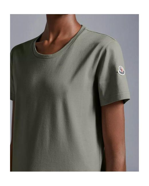 Moncler Gray Crewneck Short-Sleeved T-Shirt