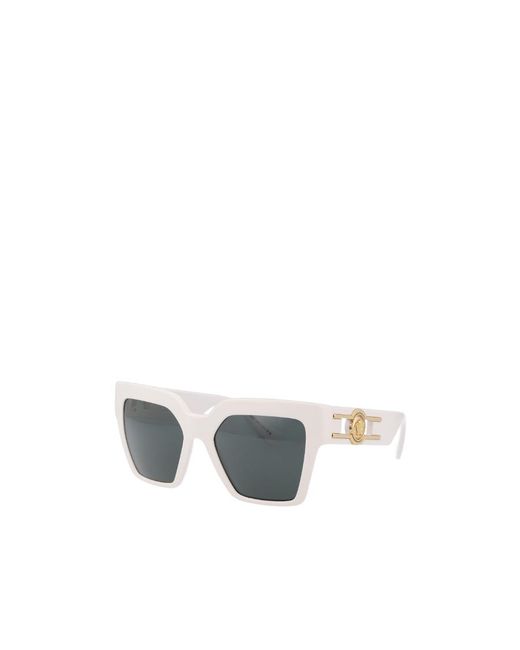 Versace Gray Square-Frame Sunglasses