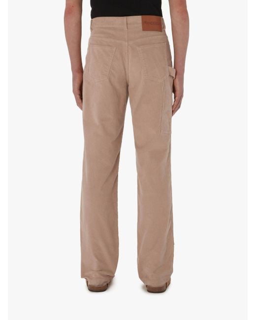 J.W. Anderson Natural Jw Anderson Straight Leg Corduroy Trousers for men
