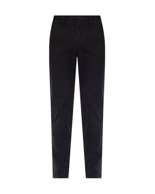 Paul Smith Black Zebra-Patch Chino Trousers for men
