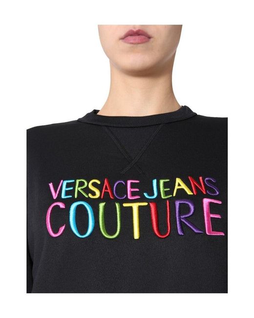 Versace Jeans Black A Lady's Sweater Sweater