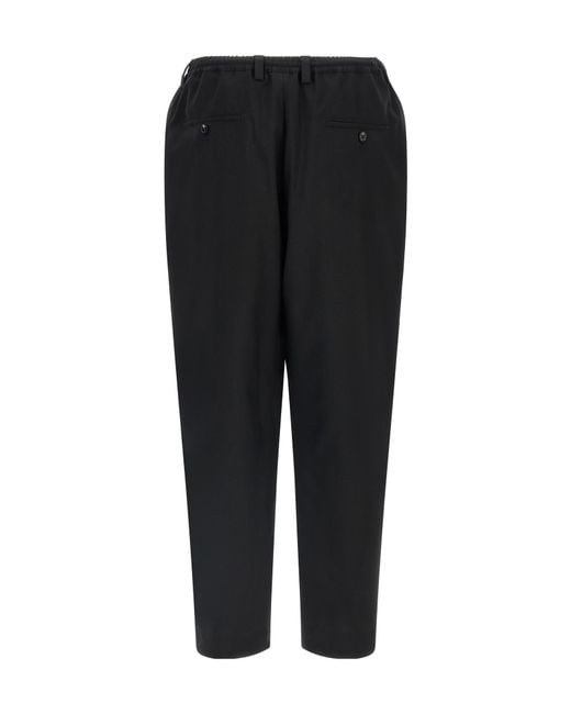 Marni Black Tapered Casual Pants for men