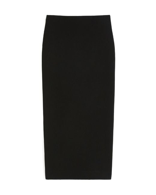 Max Mara Black Olivi Pencil Skirt