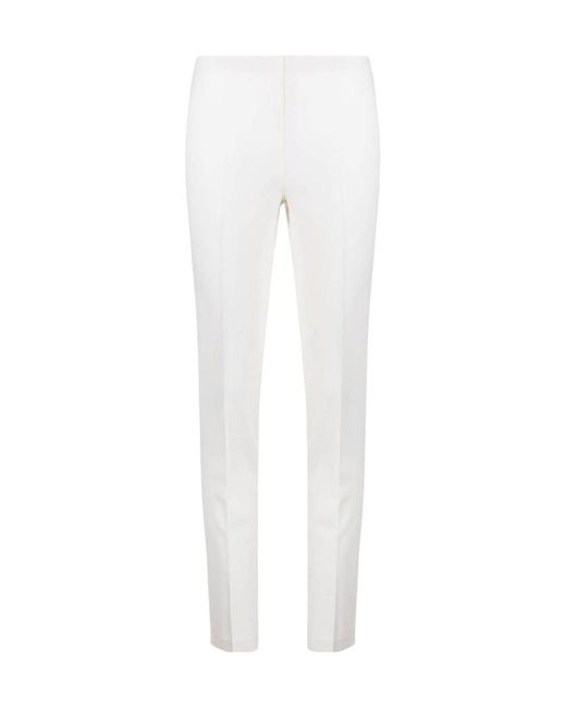 P.A.R.O.S.H. White Tapered Leg Trousers