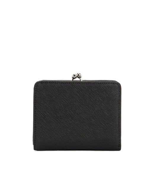 Vivienne Westwood Black Logo Plaque Wallet