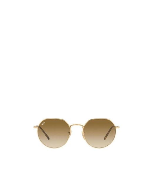 Ray-Ban Metallic Jack Geometric Frame Sunglasses for men