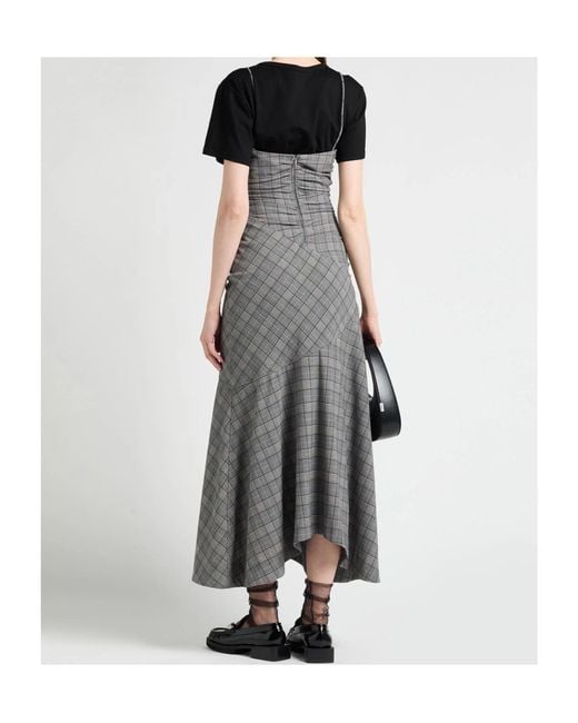 Ganni Gray Maxi Dress