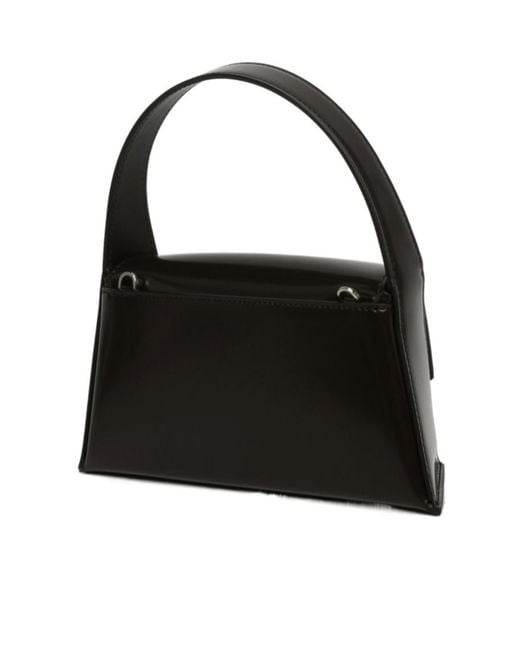 Ferragamo Black Geometric Shoulder Bag
