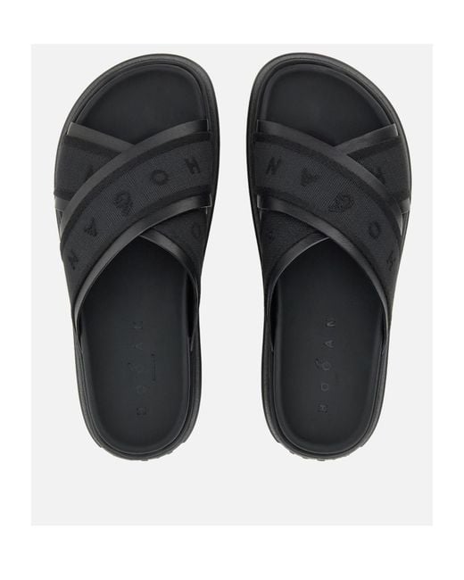 Hogan Black Skyscraper Sandals