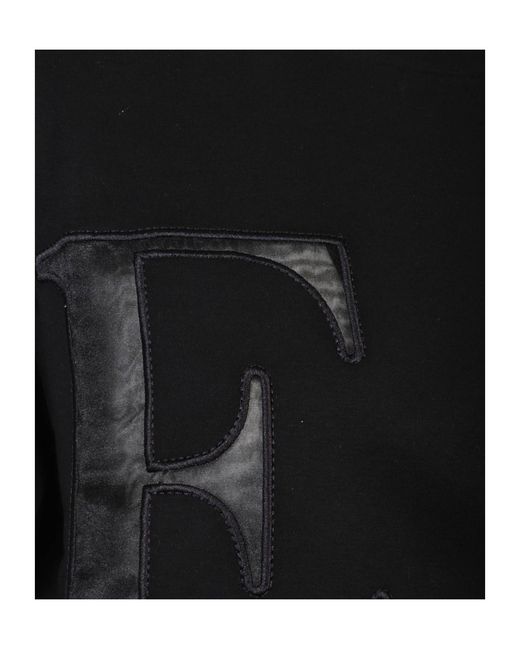 Elisabetta Franchi Black Logo Embroidered T-Shirt