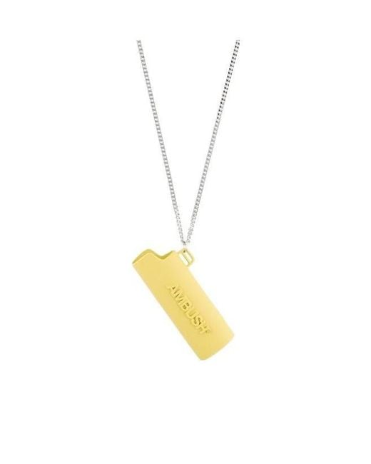 Ambush Metallic Lighter Case Necklace for men