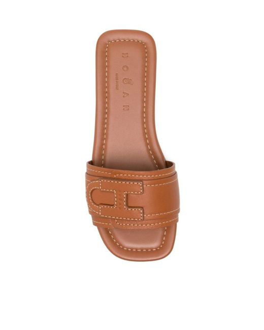 Hogan Multicolor H685 Logo Detail Sandals