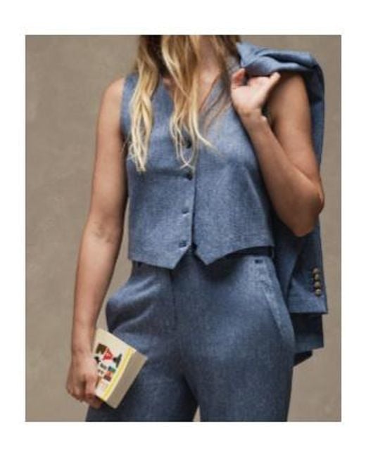 Circolo 1901 Blue V-Neck Vest
