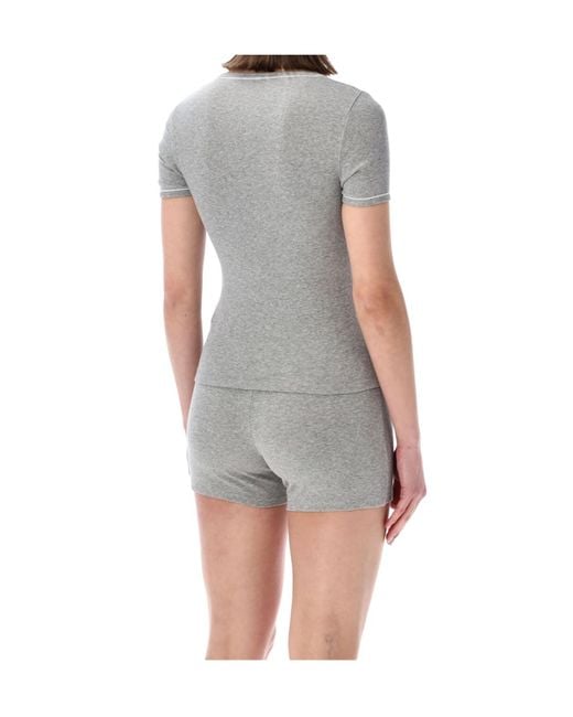MARINE SERRE Gray Cute 70S T-Shirt