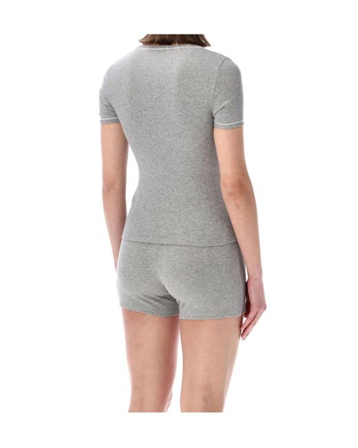 MARINE SERRE Gray Cute 70S T-Shirt