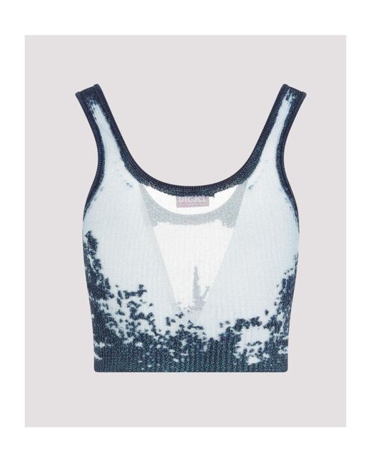 DIESEL Blue Tops Top