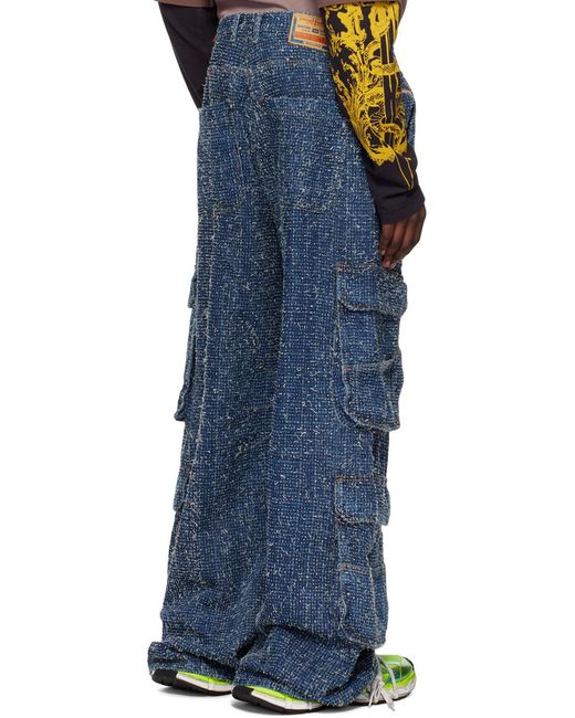 DIESEL Blue D-Sire Cargo Jeans