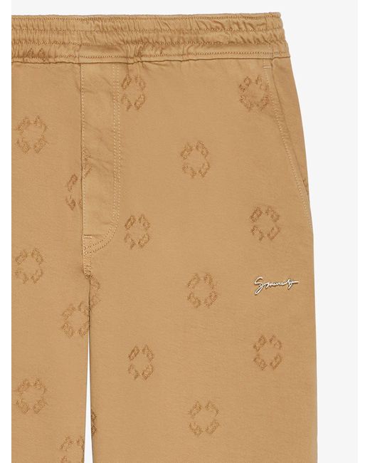 Givenchy Natural Logo Detailed Elastic-Waist Pants for men